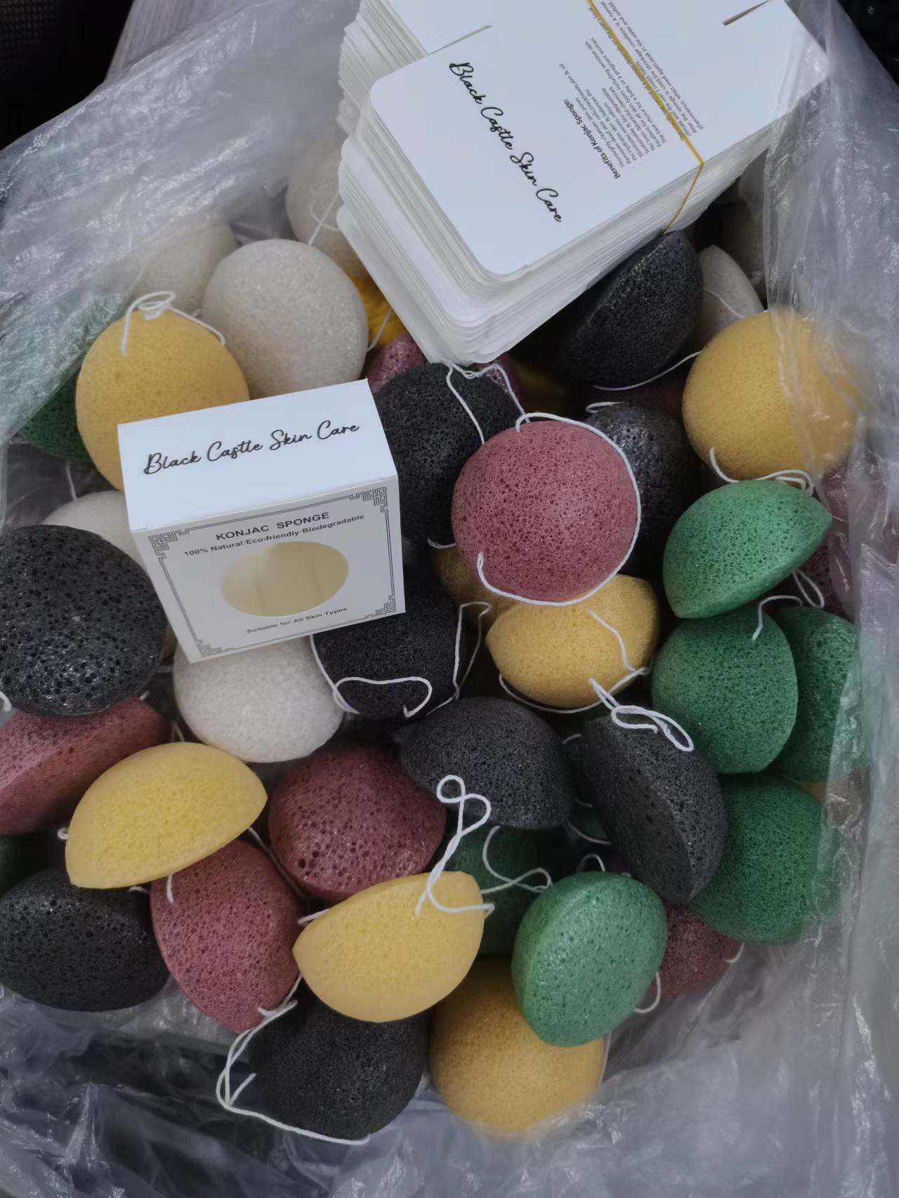 Dernière affaire concernant Boîte konjac faite sur commande d'éponge : Imprimez votre LOGO