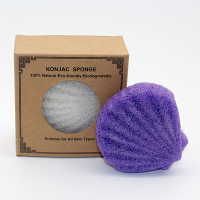 Disposable Skincare Shell Organic Konjac Sponge To Wash Your Body