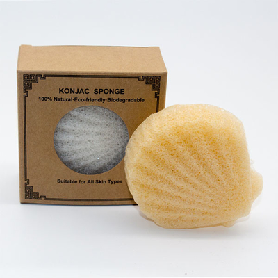 Disposable Skincare Shell Organic Konjac Sponge To Wash Your Body